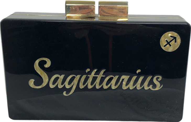 Urania Gazelli Black Saggitarius Zodiac Box Clutch bag