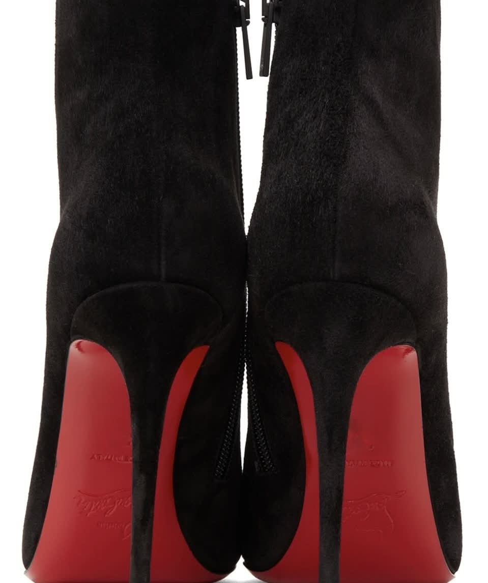 Christian Louboutin Black Suede So Kate 100 Boots UK 7 EU 40 👠