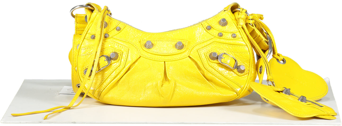 Balenciaga Yellow Le Cagole Xs Shoulder Bag