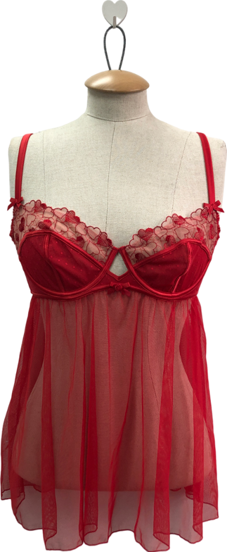 Women Sexy Lingerie Set Lace Bra and Panty Sets 3 Piece Strappy Babydoll  (RED, M) price in Egypt,  Egypt