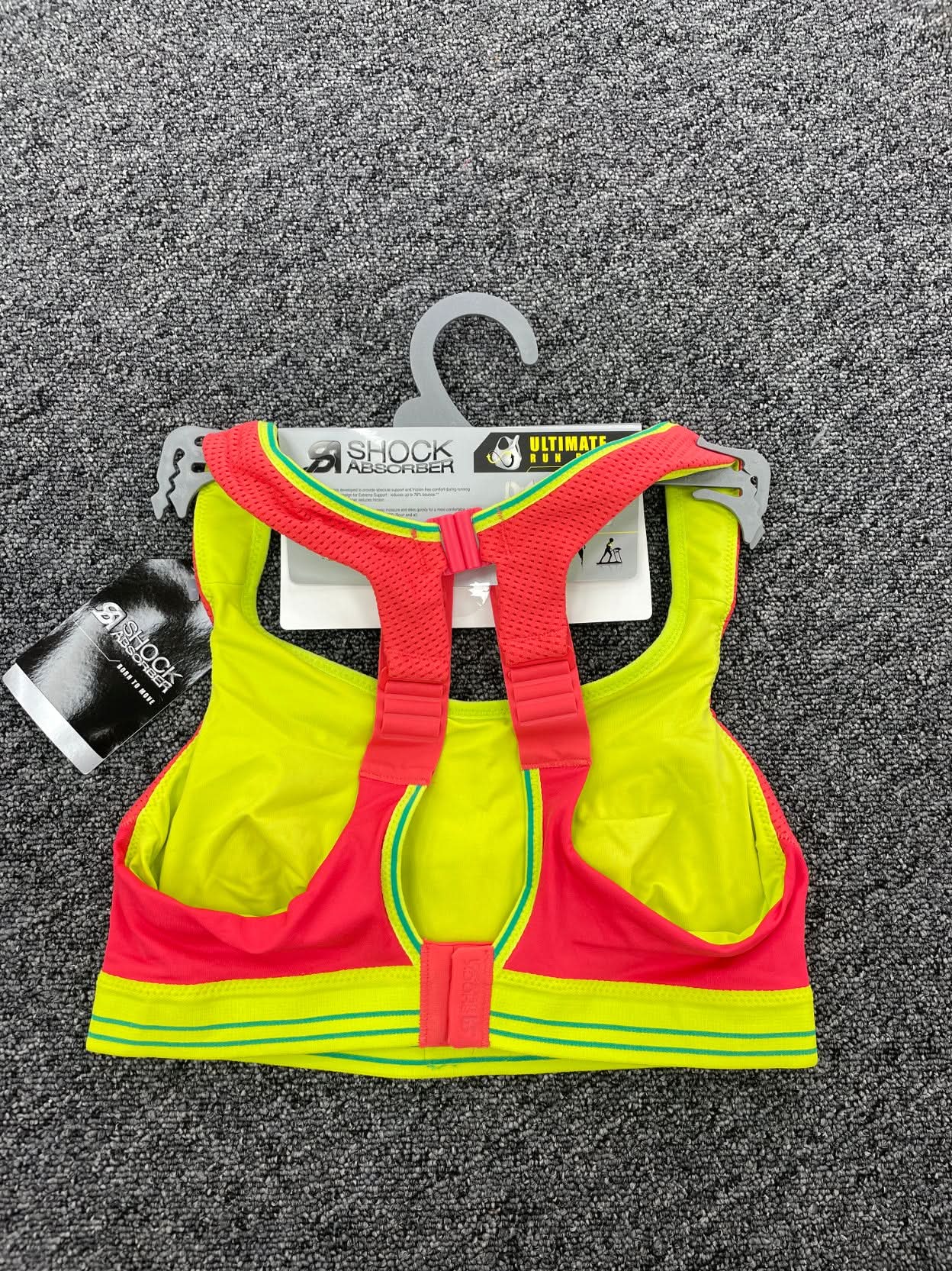 SHOCK ABSORBER Coral Ultimate Support / Anti Friction Run Sports Bra UK 34A