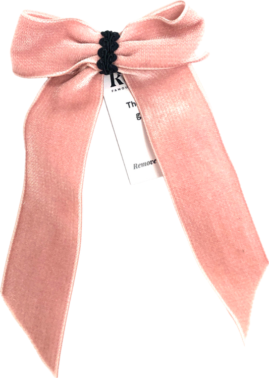 CAMILA ROSE Pale Pink Barrette Bow One Size