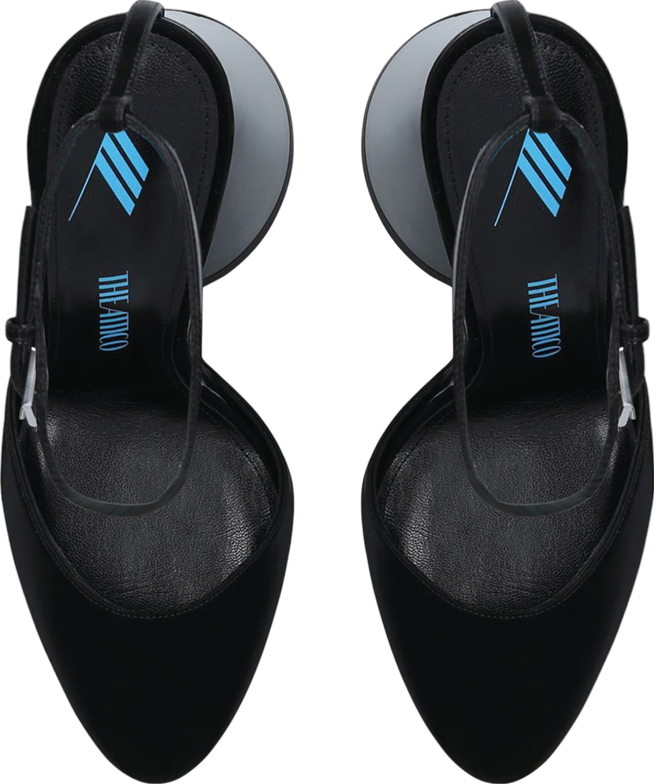 the Attico Black Luz Slingback Pumps 105 UK 5 EU 38 👠