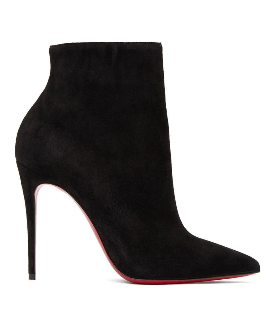 Christian Louboutin Black Suede So Kate 100 Boots UK 7 EU 40 👠