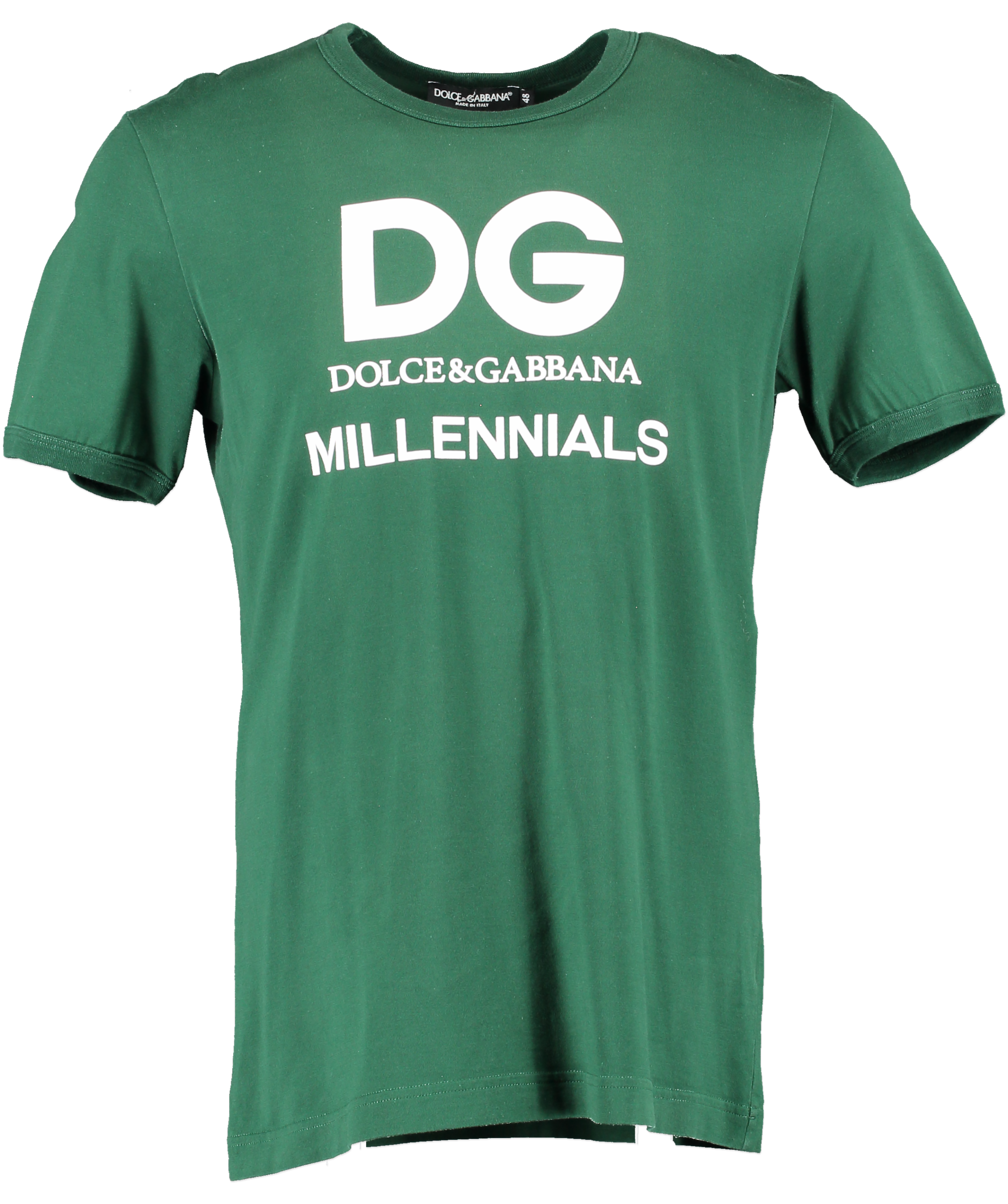 Dolce & Gabbana Green Millennials T Shirt UK M