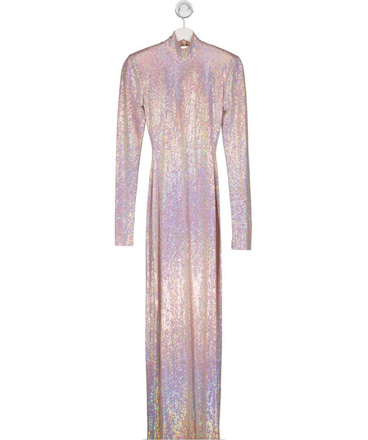aggi Aggi - Candice Holographic Pink Dress UK XXS