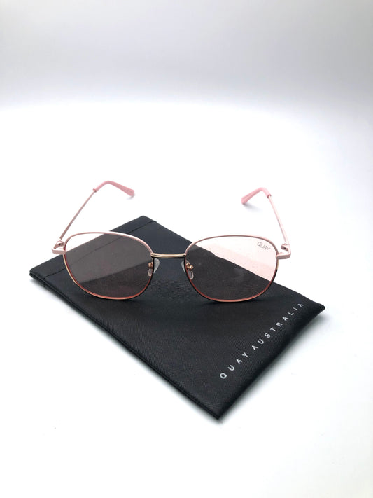 QUAY Pink Jezabell Sunglasses In Case One Size