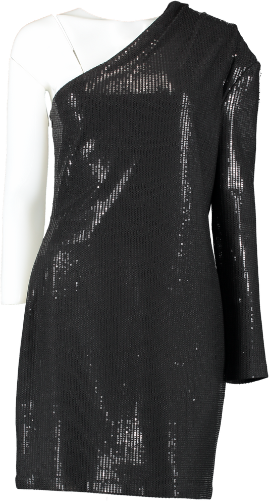 Solace London Black Zuri Mini Dress  BNWT UK 14