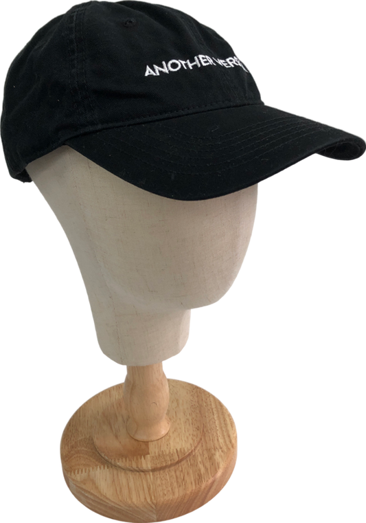 Another Version Black Cotton Everyday Cap One Size