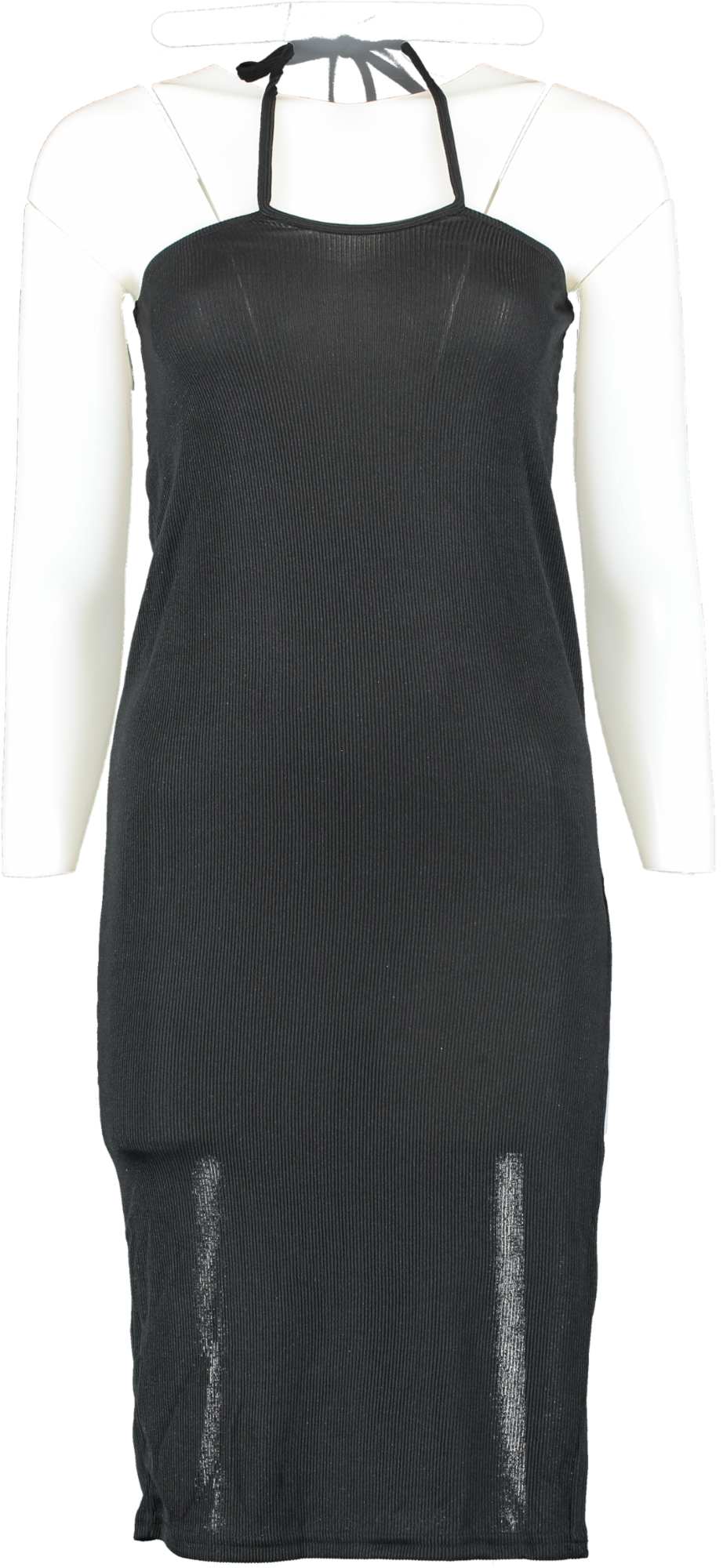 Topshop Black Seamless Ribbed  Dress  BNWT UK 8