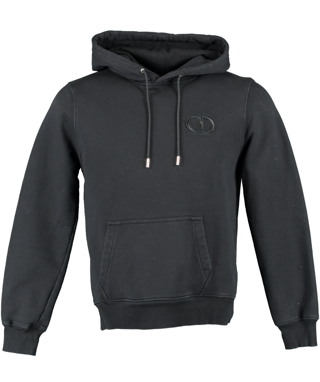 Christian Dior Black Cd Icon' Hooded Sweatshirt UK M