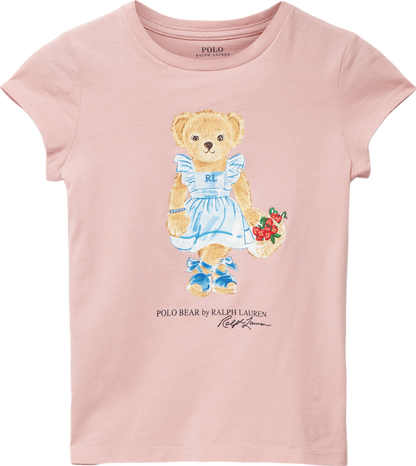 Polo Ralph Lauren Pink Polo Bear Motif T-shirt BNWT 6 Years