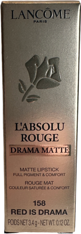 Lancome L'absolu Rouge Drama Matte 158 Red Is Drama 3.4g