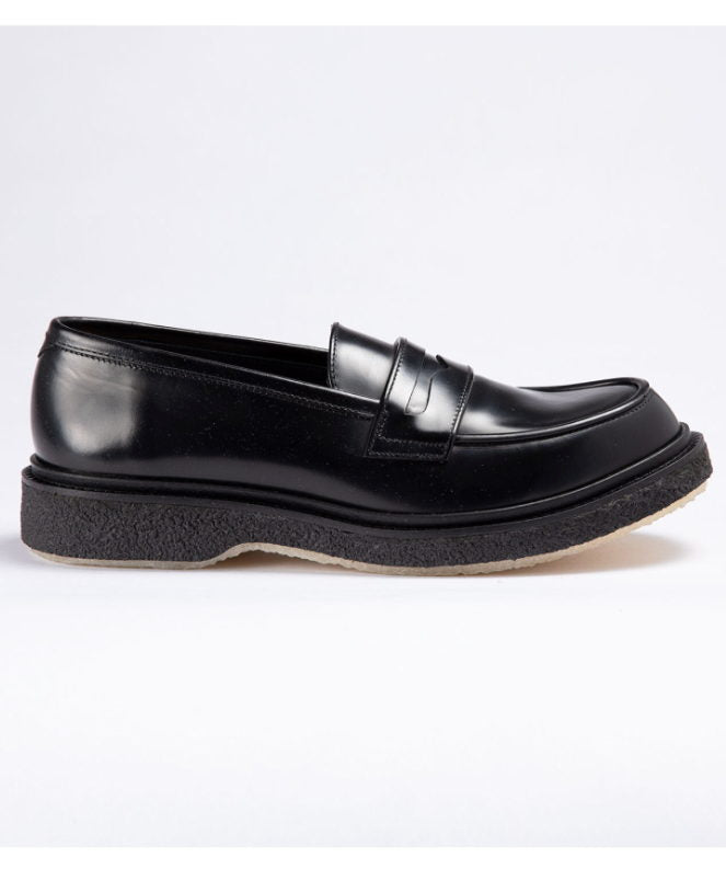 Adieu Black Type 5 Classic Leather Loafers UK 9 EU 43 👞