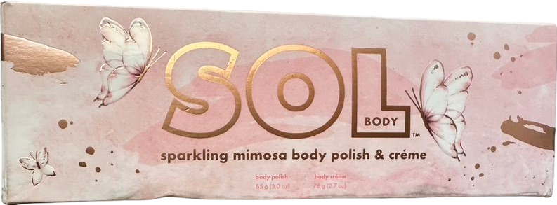 sol Sparkling Mimosa Body Polish & Créme one size