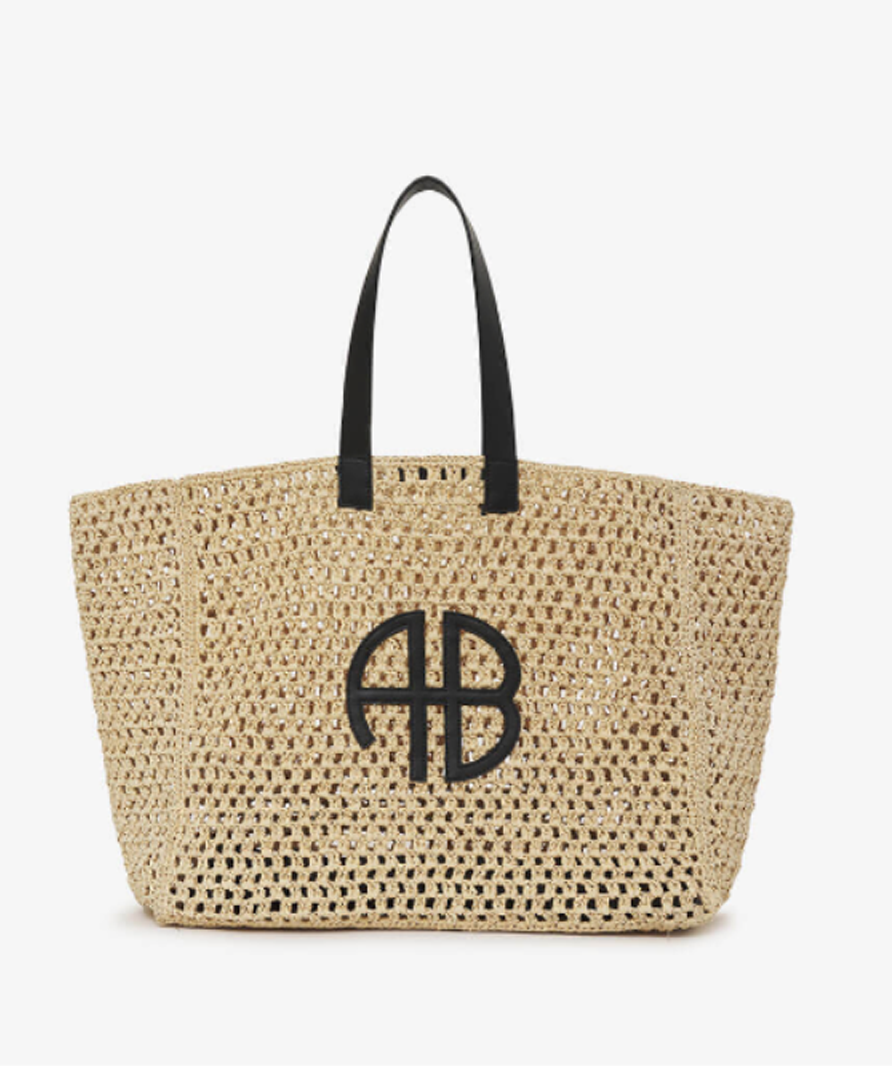 Anine Bing Nude Natural Large Rio Tote Bag UK L