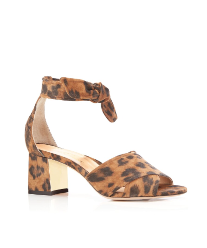 Marion Parke Brown Leopard Leah 85mm Sandal UK 8 EU 41 👠