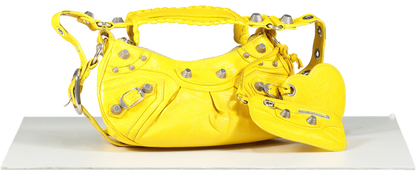 Balenciaga Yellow Le Cagole Xs Shoulder Bag