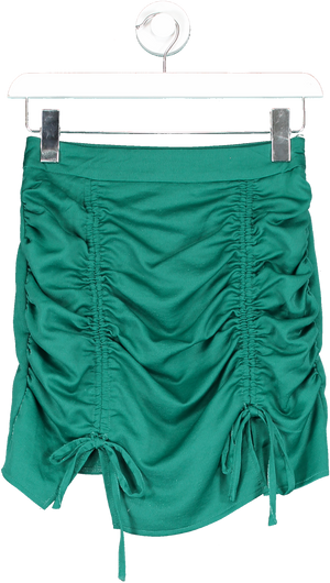 Superdown Green Xio Ruched Mini Skirt UK XS
