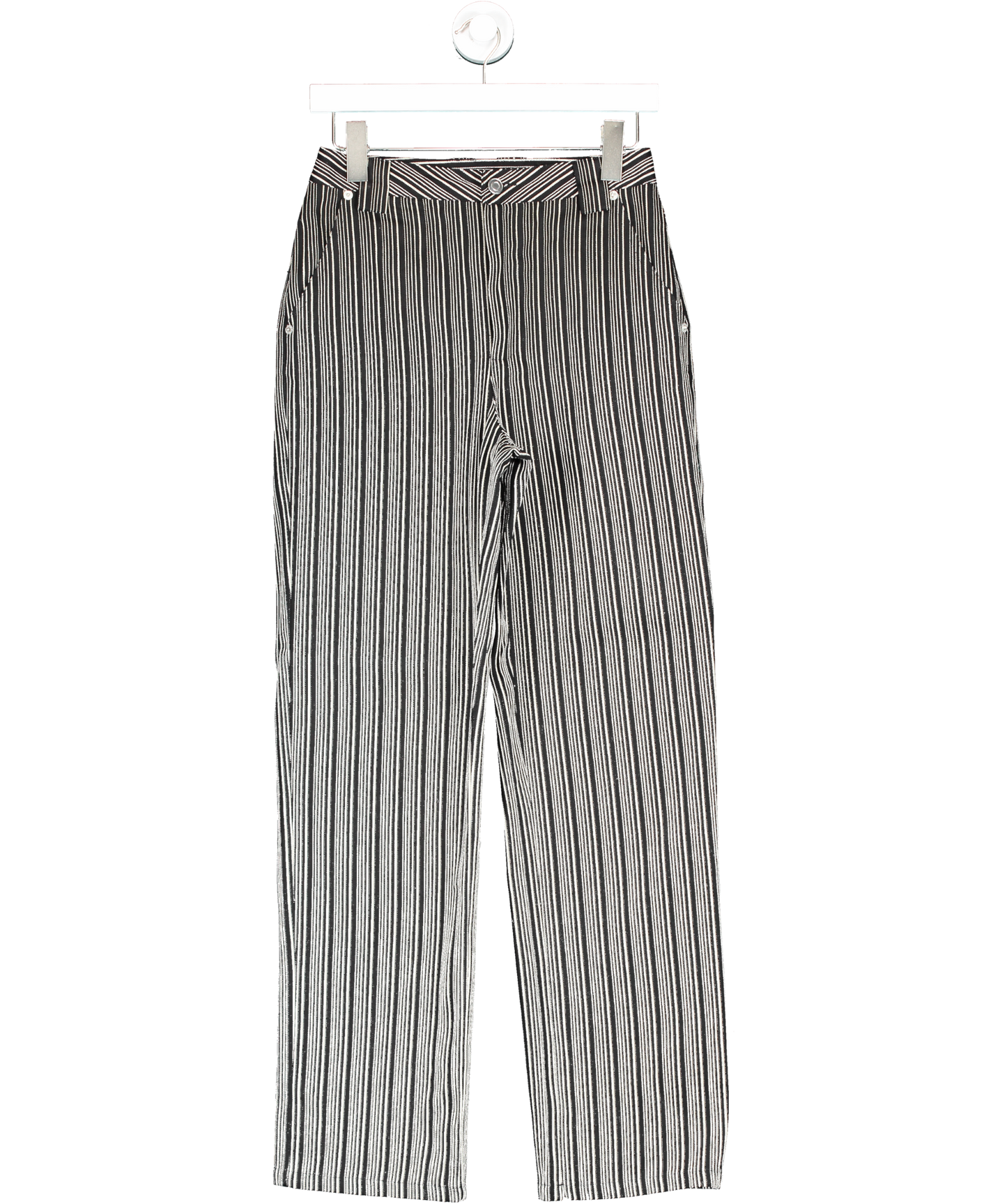 4th & Reckless Seymour  Black Striped Denim Trousers UK XS