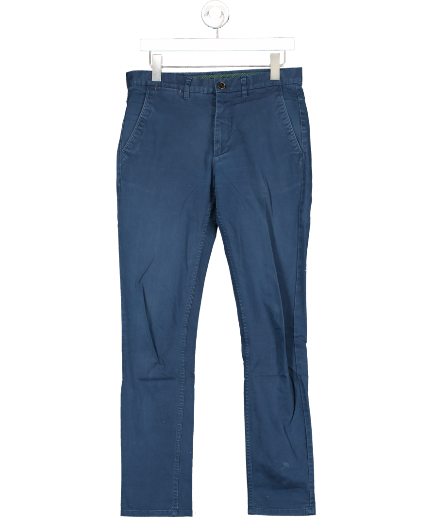 ZARA Blue Slim Fit Trousers UK 10