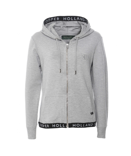 Holland and Cooper Grey Zip Up Hoodie UK XS